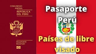 Pasaporte Perú Países de libre visado 2023 [upl. by Gabbie]