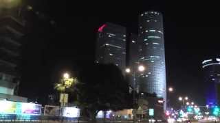 Tel Aviv Azrieli Center at night  view from 49 floor מרכז עזריאלי בתל אביב [upl. by Irv972]