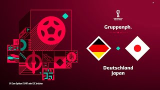 WM 2022 Gruppe E Deutschland vs Japan FIFA 23 FULL GAME Auftaktspiel mit Musiala in der Startelf [upl. by Theron]