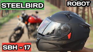 SBH17 ROBOT  Steelbird Helmet Review by Karunesh Kaushal [upl. by Nosral421]