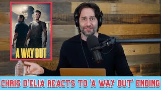 Chris DElia on Playing A Way Out With His Fiancé SPOILERS [upl. by Eocsor954]