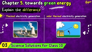 Difference between thermal electricity generation amp solar thermal electricity generation Class10 SSC [upl. by Fontes547]