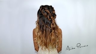 Boho Halfup Combo Braid  HAIR TUTORIAL  ARIBA PERVAIZ [upl. by Lletnahs]