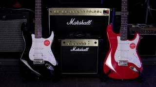 Single VS Humbucker  HSS VS SSS Fender Squier Bullet Stratocaster [upl. by Oluas]