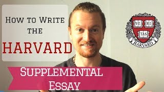 How to Write the Harvard Supplemental Essay [upl. by Alletnahs]