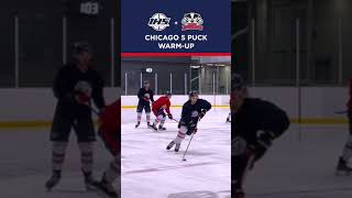 Chicago 5 Puck WarmUp Hockey Drill For Full Team [upl. by Onidranreb]