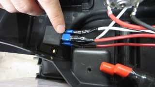 12v switch adapted power wheel car [upl. by Ahserkal]