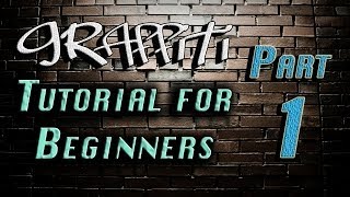 Graffiti Tutorial for Beginners Part 1  Steves Art Studio [upl. by Raynell]