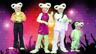 Five Little Speckled Frogs  Disco  Songs for Kids  Easy subtraction [upl. by Tallulah987]