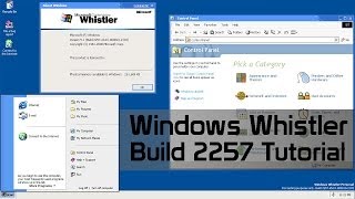 Windows Whistler Build 2257 Install Tutorial [upl. by Yeltneb]