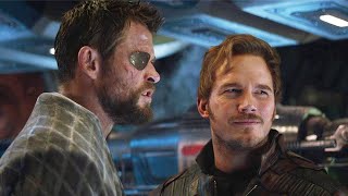 Thor vs StarLord Scene  Quill Making His Voice Deeper  Avengers Infinity War 2018 Movie Clip [upl. by Ario]