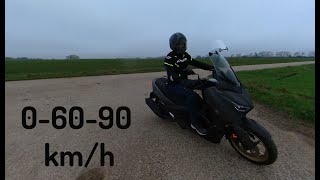 YAMAHA XMAX 125 Tech Max New Speed Test [upl. by Ardnad]