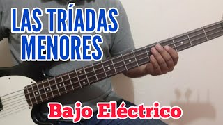 TRÍADAS Menores en Bajo Eléctrico  Todas las NOTAS [upl. by Ytoc135]