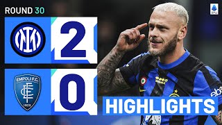 INTER  EMPOLI 20  HIGHLIGHTS  Dimarco Inspires League Leaders  Serie A 202324 [upl. by Rehtaeh701]