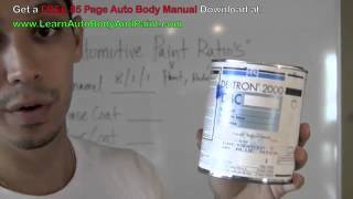 Automotive Paint Mixing Ratios  How To Mix Auto Paint  Mixing Car Paint [upl. by Okemak481]