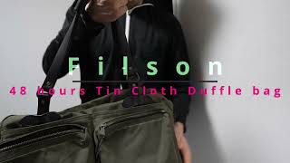 Filson  48 hours Tin Cloth Duffle Bag [upl. by Kral]