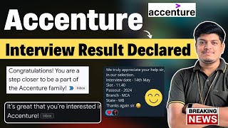 🔥Accenture Breaking News  Interview Result Declared😊  Congrats Mail Workday Profile Mail  PADA [upl. by Margaretha]