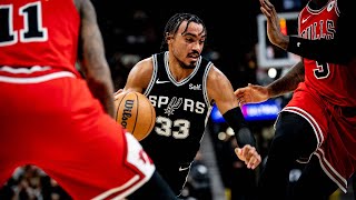 Highlights Tre Jones 18 PTS 9 AST 5 REB vs CHI  202324 San Antonio Spurs [upl. by Kerman]