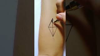 How To Make Tattoo Simple With Pens tattooed [upl. by Inanak]