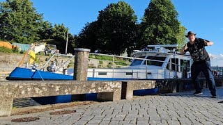 Polizei Boot vonÜberlingen am Bodensee eine Stadt in BadenWürttemberg [upl. by Evangeline]