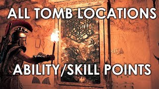 Assassins Creed Odyssey All Ability Point Tomb Location Guide [upl. by Mirabel]