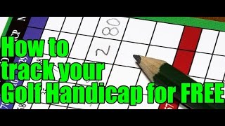 How to track your Golf Handicap for FREE [upl. by Alodie650]