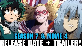 MY HERO ACADEMIA SEASON 7 RELEASE DATE amp TRAILER  Mha Movie Release Date amp Trailer [upl. by Yevi]