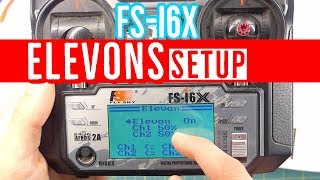 FlySky FSi6X Elevons Setup Guide  How to Configure Transmitter functions for Flying Wings [upl. by Arym]