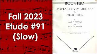 MO AllState Horn Etude No 91 Slow [upl. by Barnes]