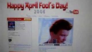 Youtube April Fools Day Rick Rolld [upl. by Riorsson]