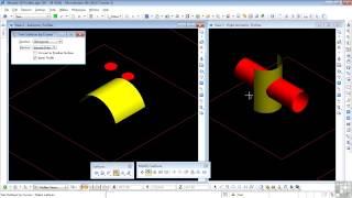 Bentley MicroStation V8i 3D Tutorial  Trim Surfaces By Curves [upl. by Madelyn118]