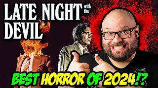 Late Night With The Devil 2024 A Shudder Original Movie Review  Blood Splattered Vlog [upl. by Nerahs923]