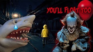 SHARK PUPPET MEETS PENNYWISE FROM IT [upl. by Pauli]