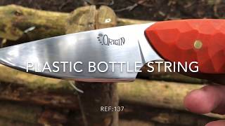 Origin knives Nameless neck knife  cutting Plastic bottle string amp cordage [upl. by Mlehliw579]