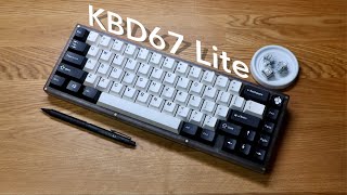 KBD67 lite Sound Test  Gateron Blizzard Switches [upl. by Asinet]