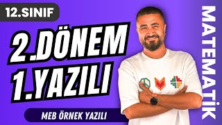 12Sınıf 2Dönem 1Yazılı Soruları  MEB Ortak Sınav Soruları  12Sınıf Matematik [upl. by Nahtnanhoj886]