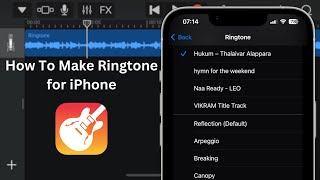 How To Make Ringtone for iPhone using GarageBand 2022 [upl. by Dawaj777]