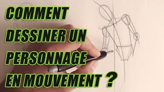 Comment dessiner un personnage  croquis en mouvement [upl. by Orella]