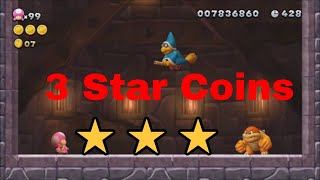 Rock Candy Mines GrindingStone Tower  3 Star Coin Guide ⭐⭐⭐ New Super Mario Bros U Deluxe ⛳ [upl. by Naut581]