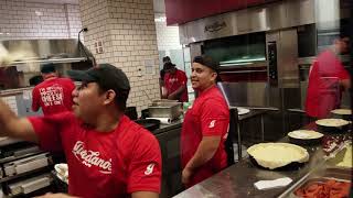 MAKING PIZZA AT GIORDANOS PIZZA CHICAGO IL 2 [upl. by Gibby]