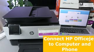 How to Setup HP Printer 9019e to computer and Phone  How to Set up HP Printer To WIFI [upl. by Haibot]