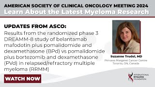 DREAMM8 Belantamab mafodotin  pomalidomide and dex shows improved outcomes in RR multiple myeloma [upl. by Shaw]