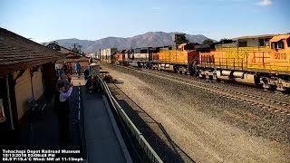 Tehachapi Live Train Cams at the Tehachapi Depot Railroad Museum [upl. by Zebe]