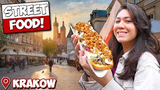 Polish STREET FOOD TOUR First Time in Krakow Poland [upl. by Philipines723]