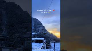 Heven on Earth🌍❤️🙏 katra vaishnodevi snowfall [upl. by Yarised215]