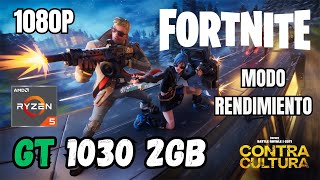 FORTNITE CAPITULO 5 ✅ GT 1030 2GB  Ryzen 5500 [upl. by Marva]