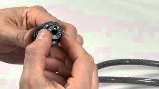 Operating Master Lock SetYourOwn Password Combination Cable Locks [upl. by Ob16]