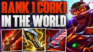 BEST CORKI MAIN IN THE WORLD DOMINATING CHALLENGER  CHALLENGER CORKI ADC GAMEPLAY  Patch 1410 [upl. by Jefferey144]