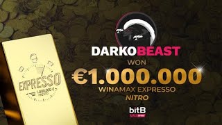 Winamax Expresso Nitro €1000000 jackpot  Coach Pierre speaks after huge win [upl. by Eedolem]