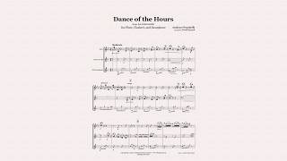 Dance of the Hours  Flute Clarinet Saxophone Trio Sheet Music [upl. by Ahsinehs]